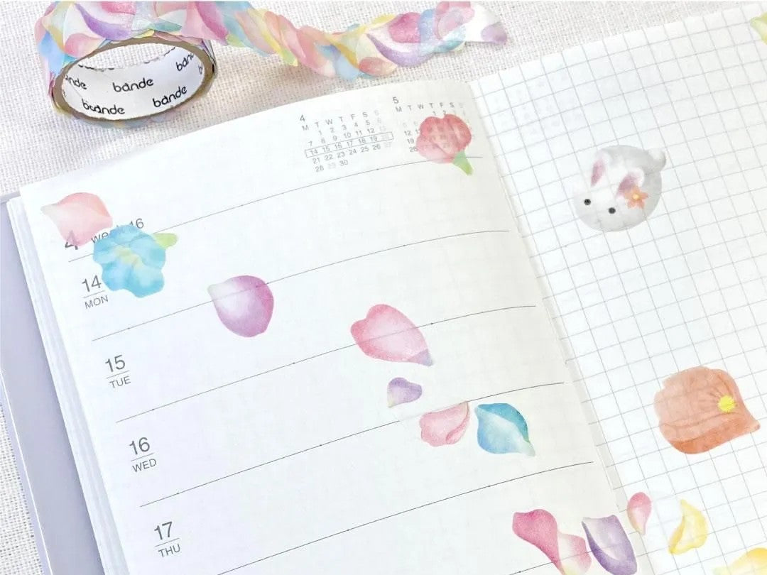 Washi Roll Sticker Flower Shower