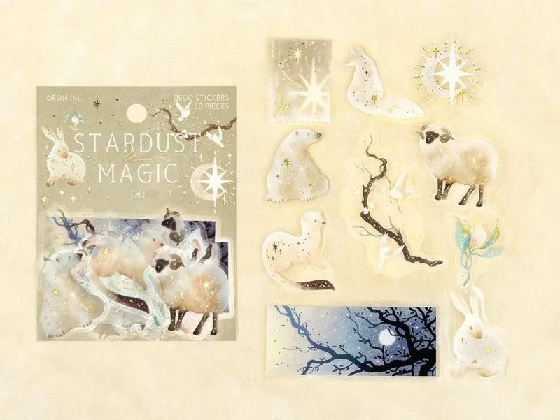 Flake Stickers Stardust Magic Moon
