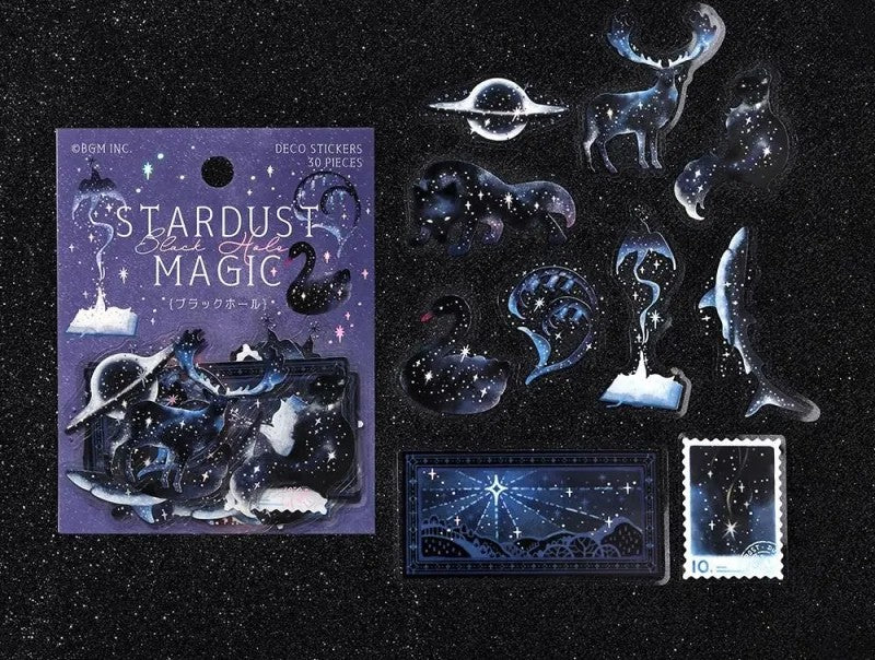 Flake Stickers Stardust Magic Black Hole