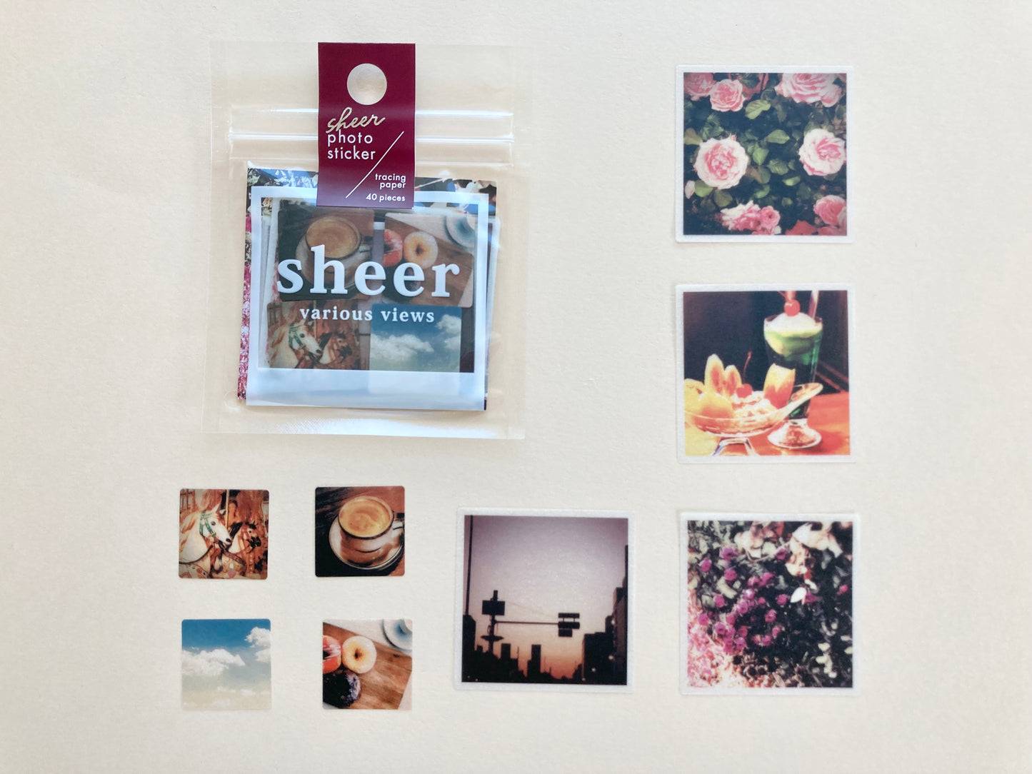 Sheer Photo Stickers