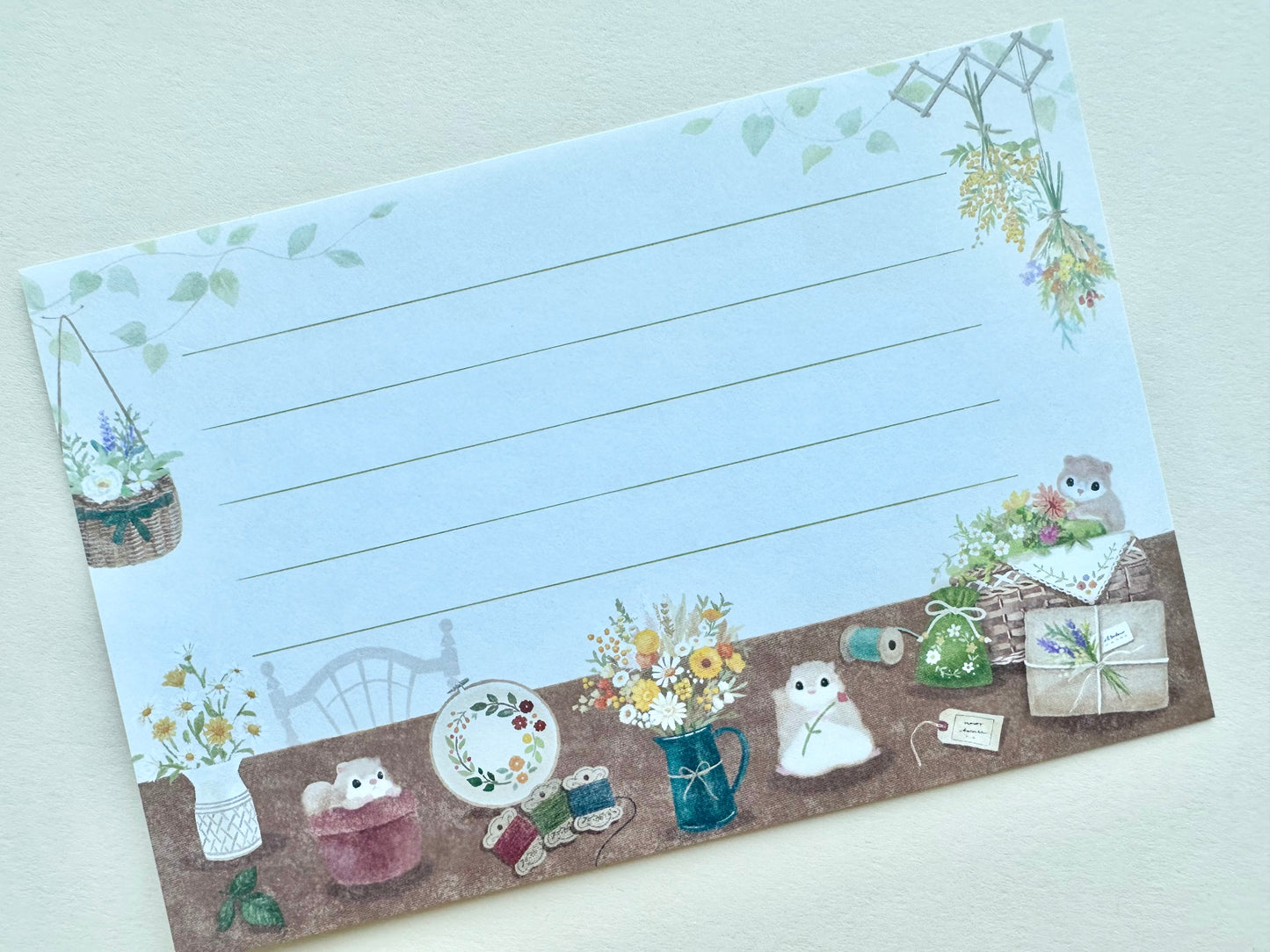 Brevsett Mattari Animals Flower and Momonga (Flygeekorn)