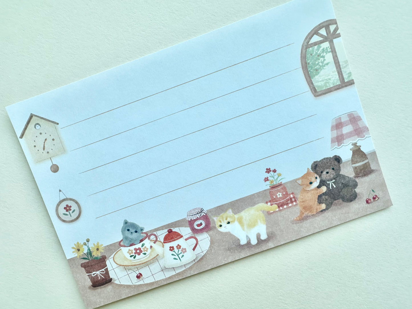 Brevsett Mattari Animals Room and Kitten