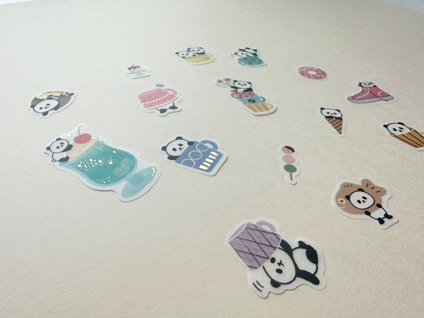 Flake Stickers Panda Retro