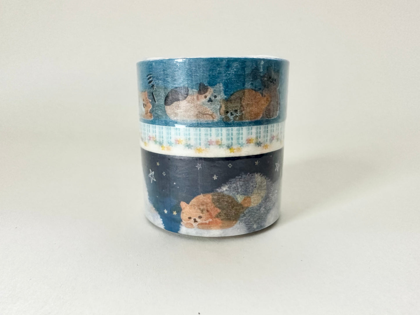 Washitape 3-set Lazy Cats