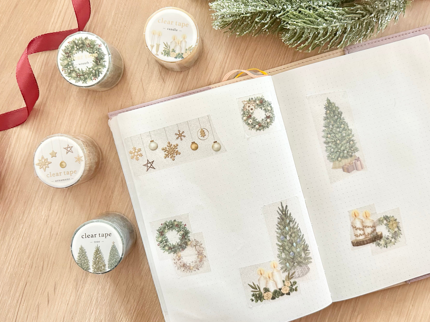 Cleartape 30mm Christmas Candle