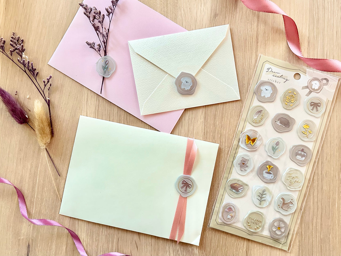 Draw Sealing Sticker Blue