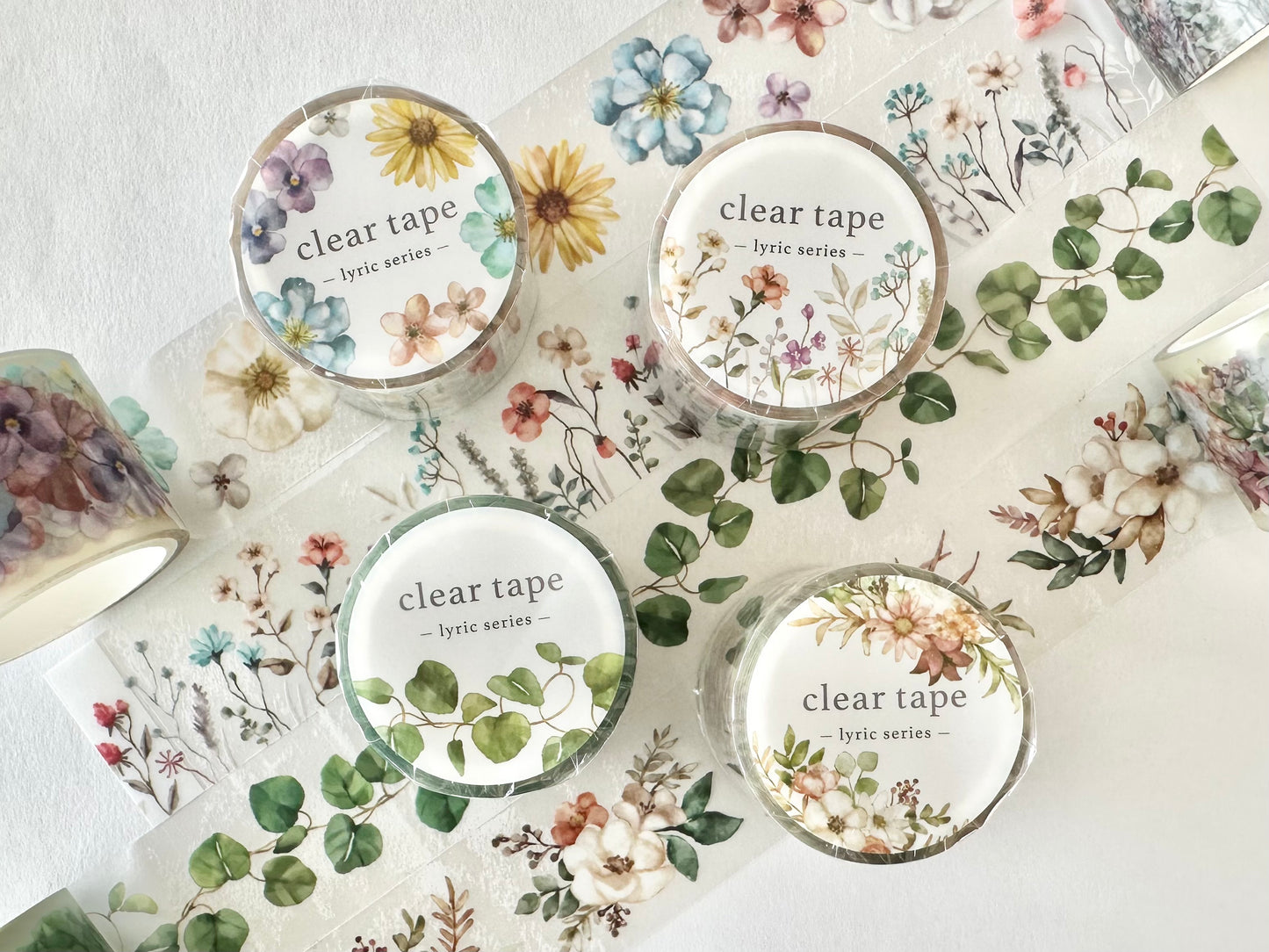 Cleartape 30mm Flowers