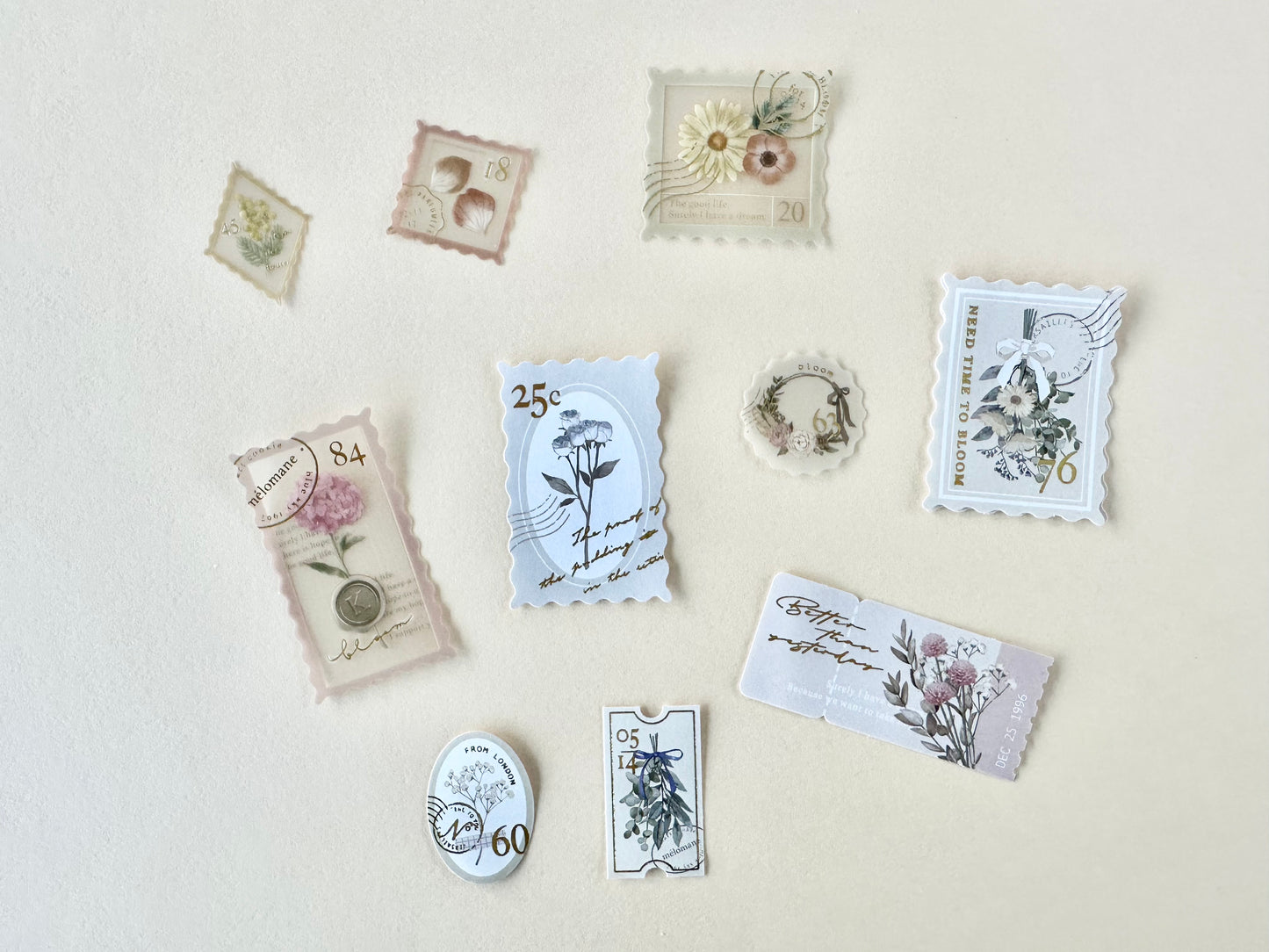 Kitterie Flake Stickers Dried Flower