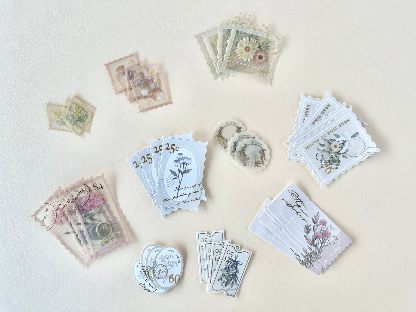 Kitterie Flake Stickers Dried Flower