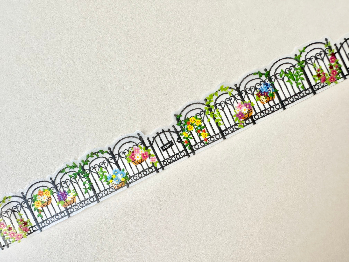 Die Cut Washitape Garden Fence