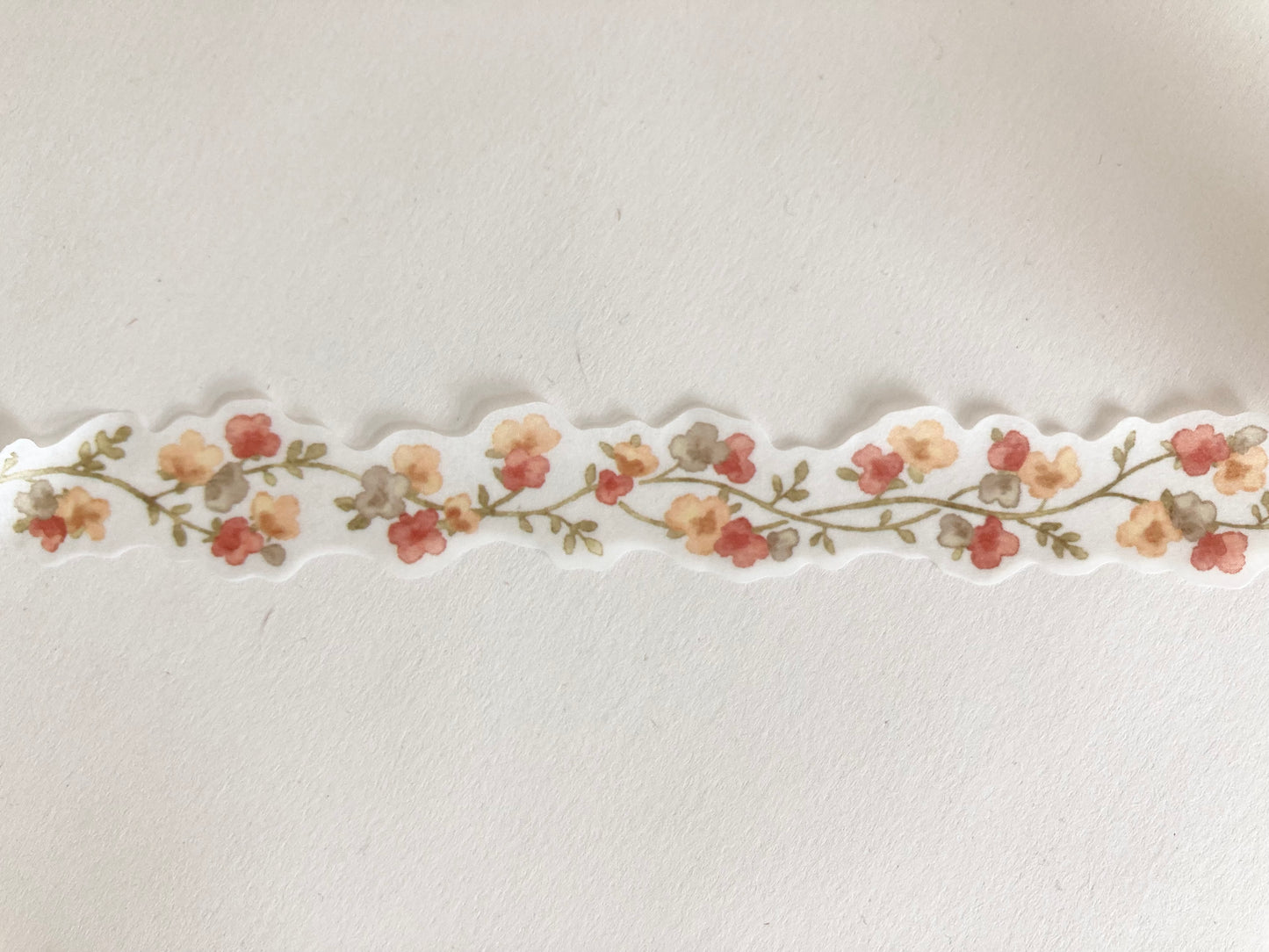 Die Cut Washitape Orange Flower