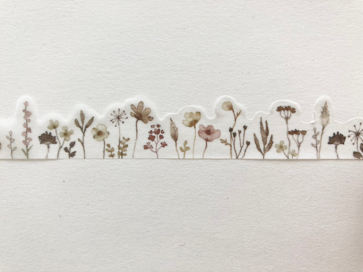 Die Cut Washitape Brown Flower