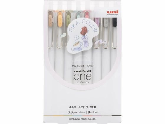 Uni-ball ONE Fika Color 8 set 0.38mm