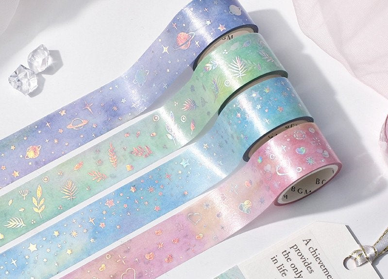 Washitape Light Blue Star