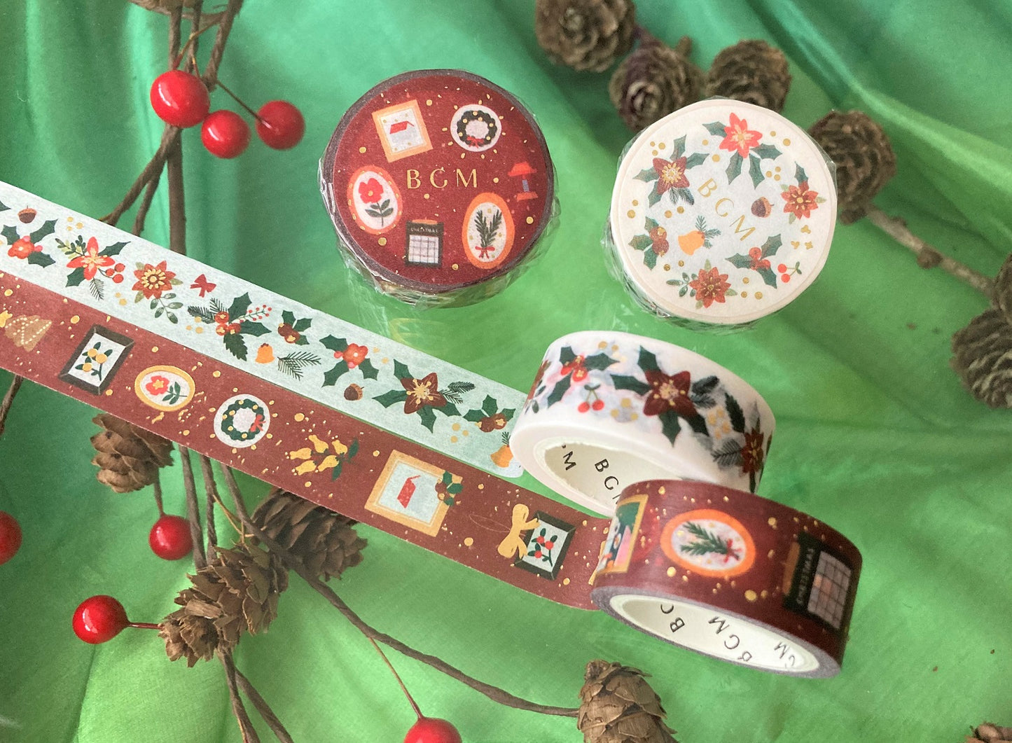 Washitape Christmas Red