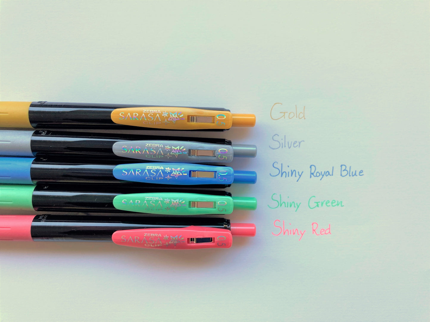 Zebra Sarasa Clip Pen Shine Color 5 set