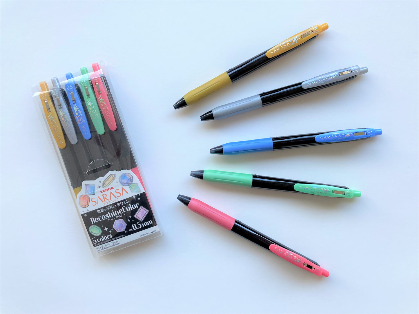 Zebra Sarasa Clip Pen Shine Color 5 set
