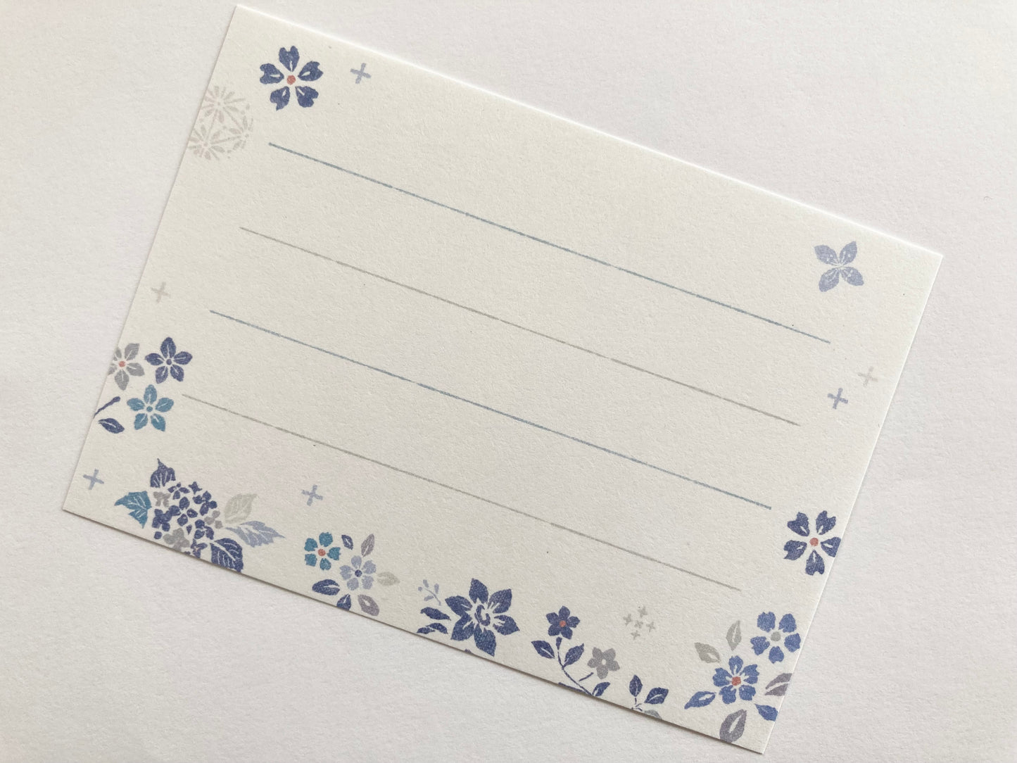 Mini Brevsett Wanowa Blå Blomster