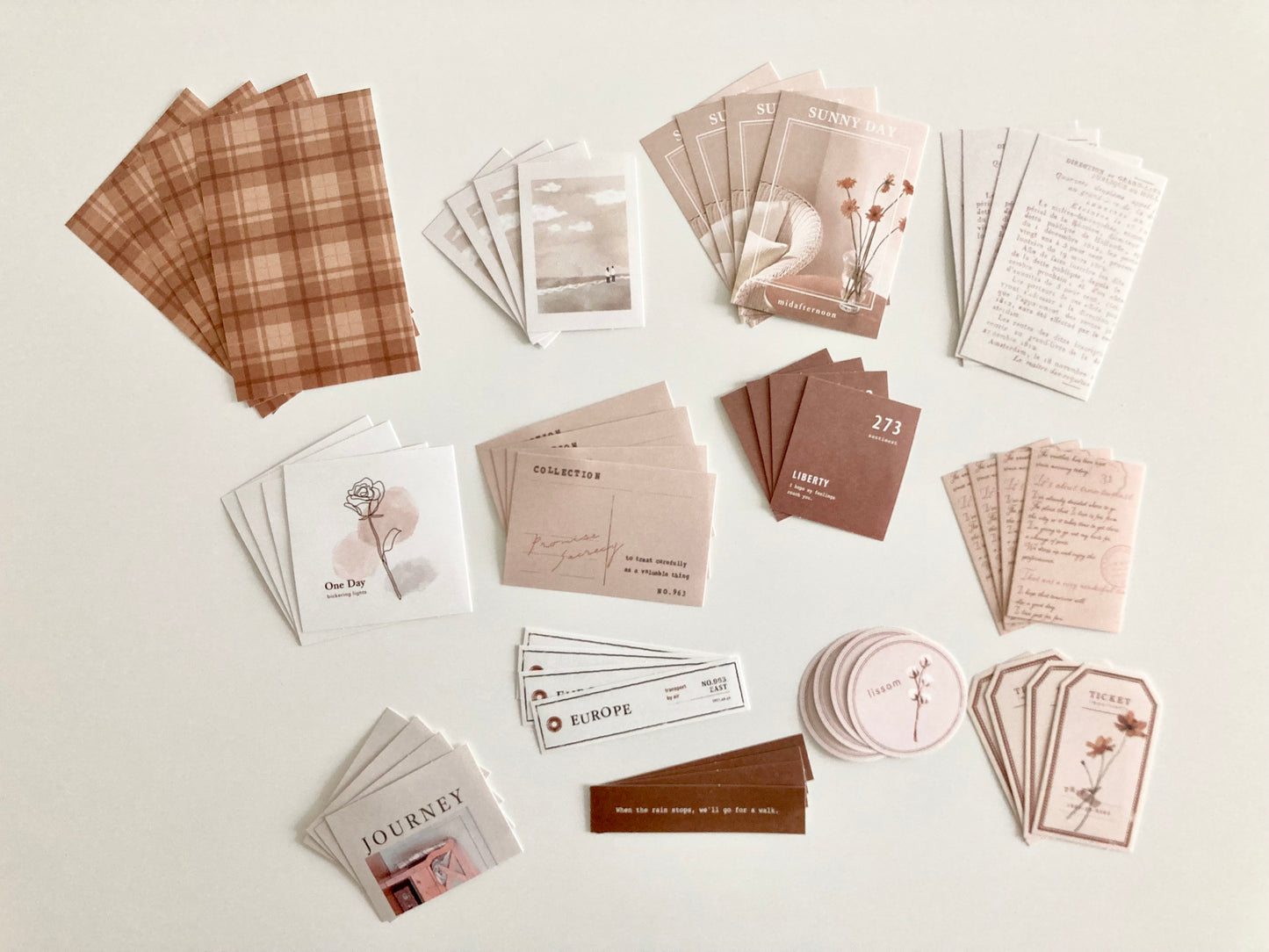 Paper Bundle Sticker Brown