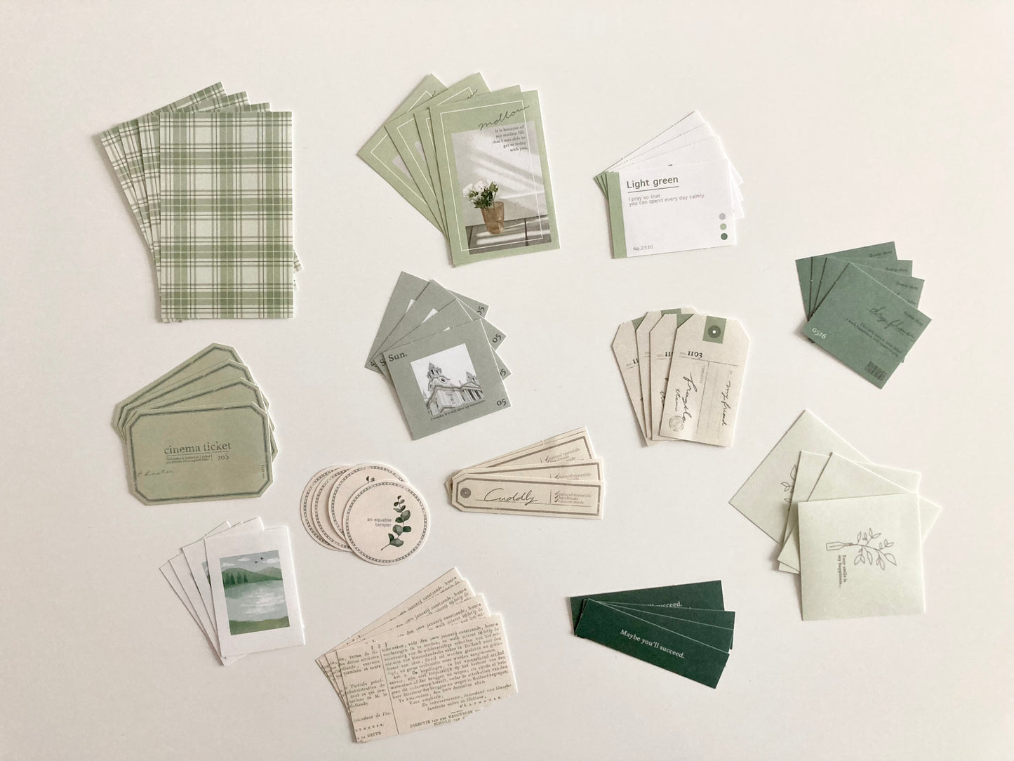 Paper Bundle Sticker Green