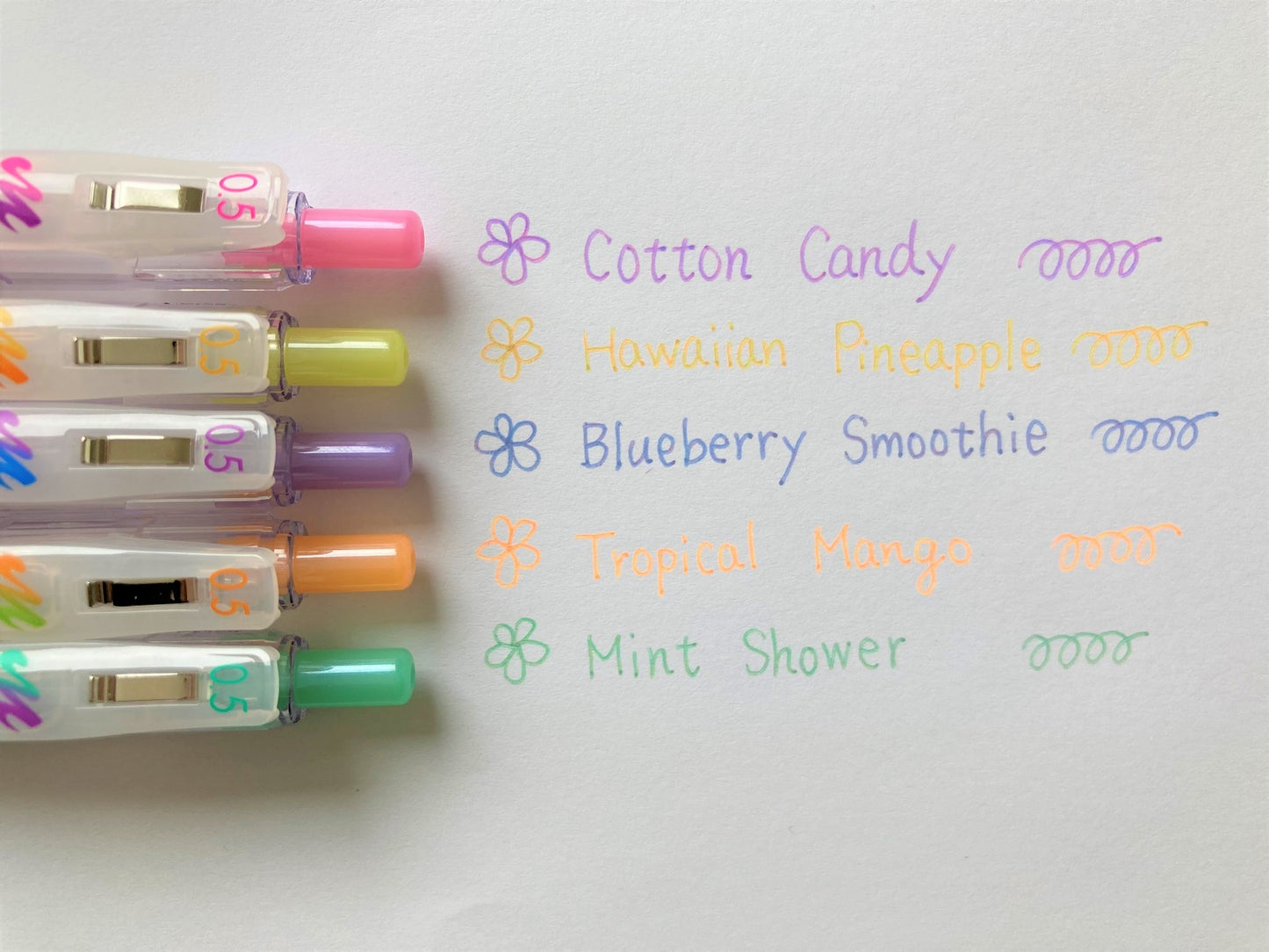 Zebra Sarasa Clip Pen Marble colors