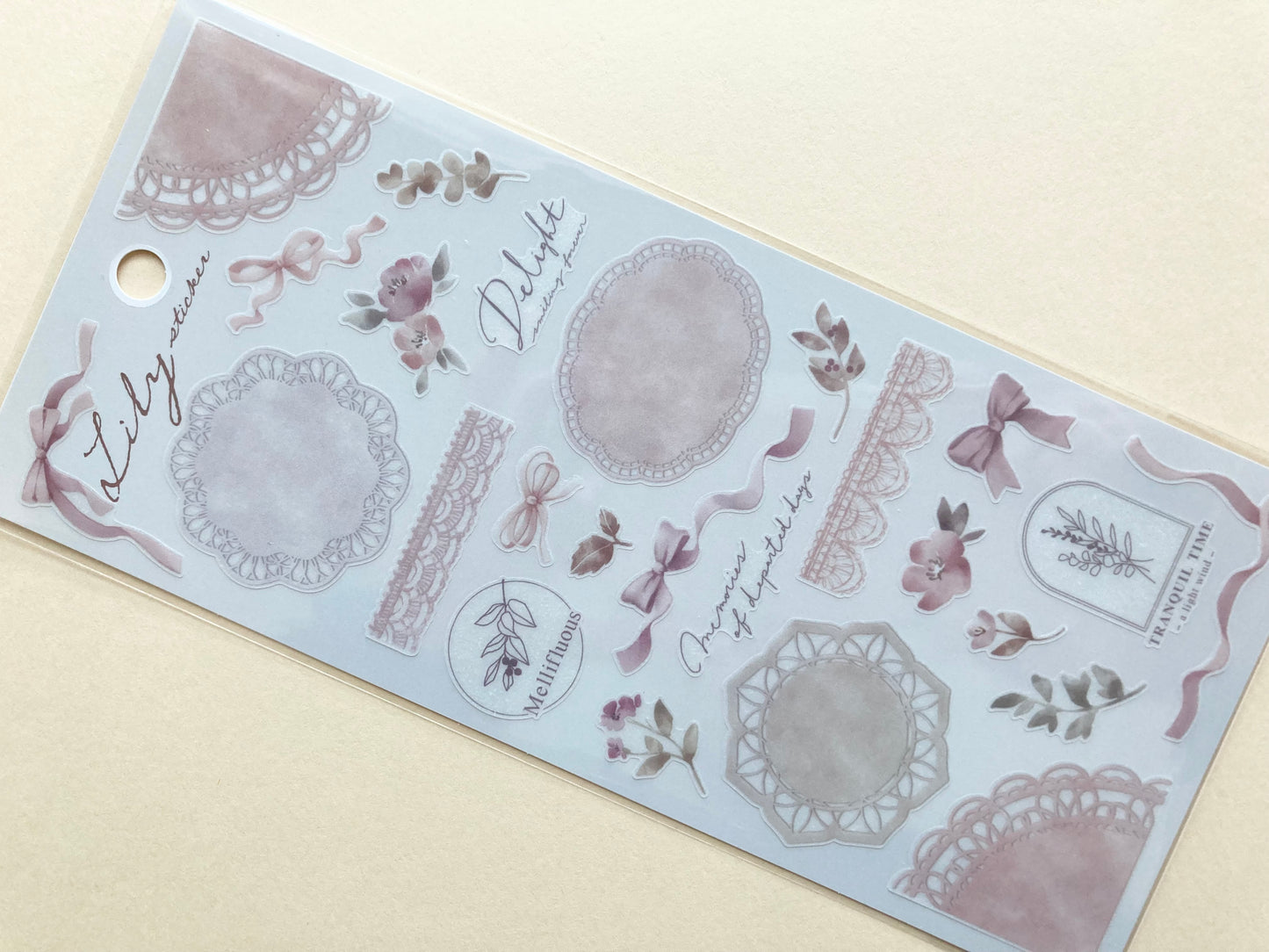 Klistermerker Lily Sticker Classic Pink