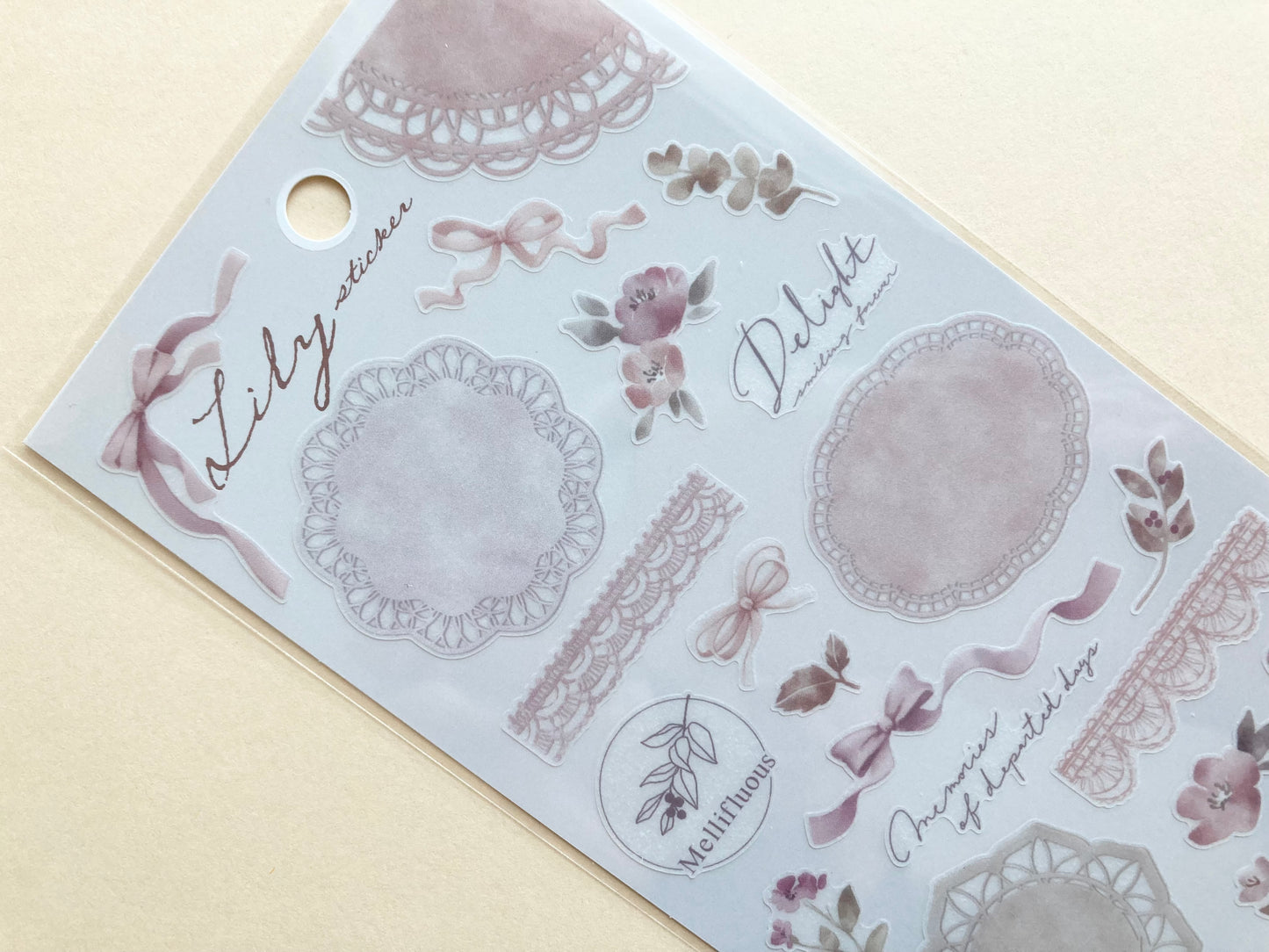 Klistermerker Lily Sticker Classic Pink