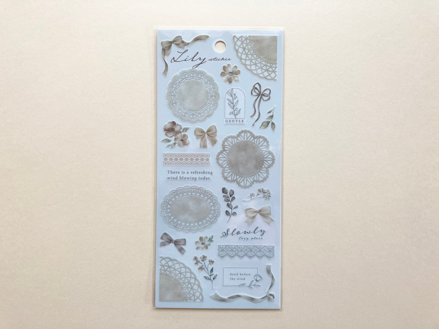 Klistermerker Lily Sticker Natural