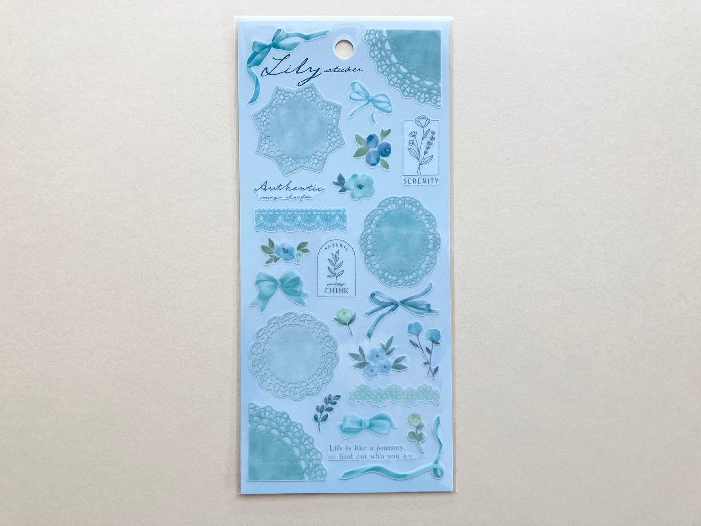 Klistermerker Lily Sticker Pearl Blue