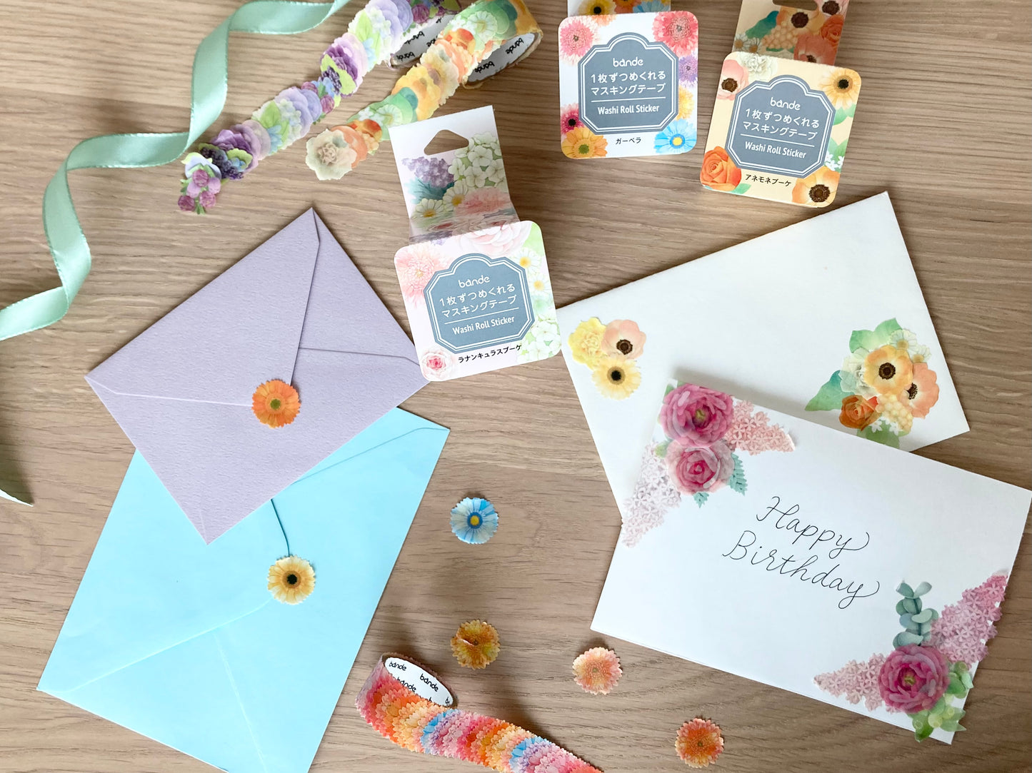 Washi Roll Sticker Anemone