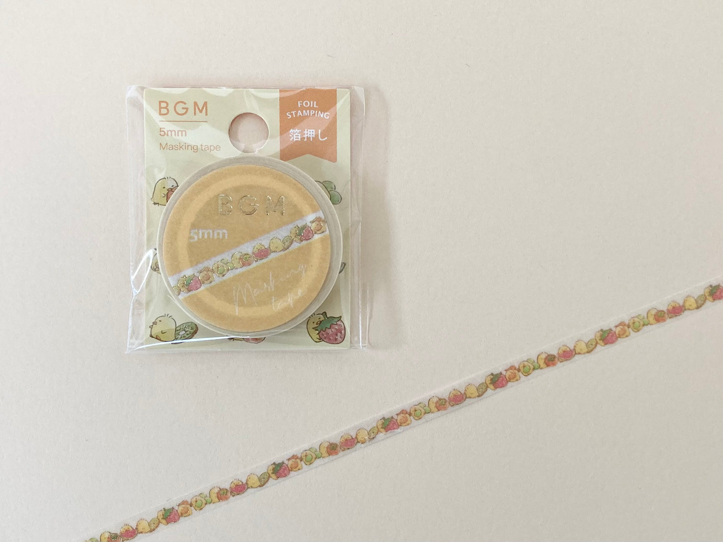 Washitape 5mm Søt Kylling