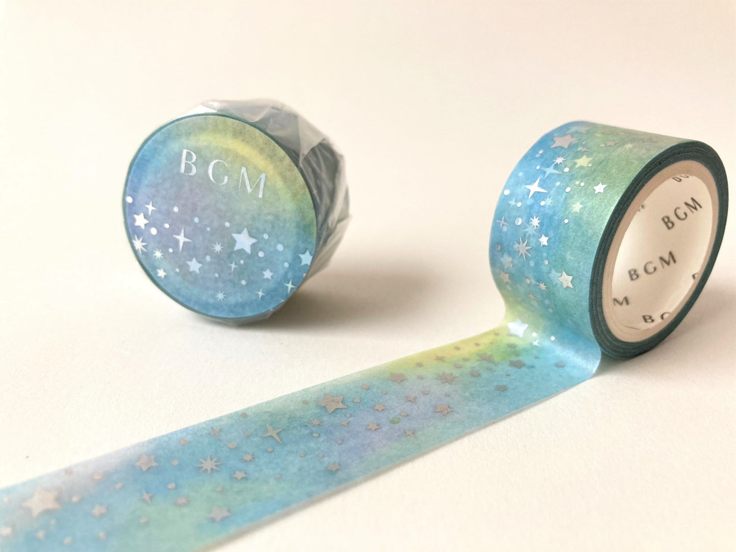 Washitape Light Blue Star