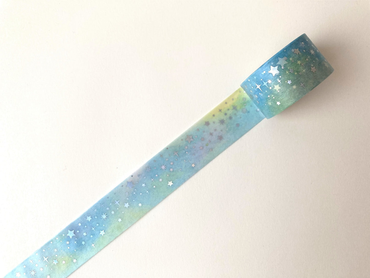 Washitape Light Blue Star