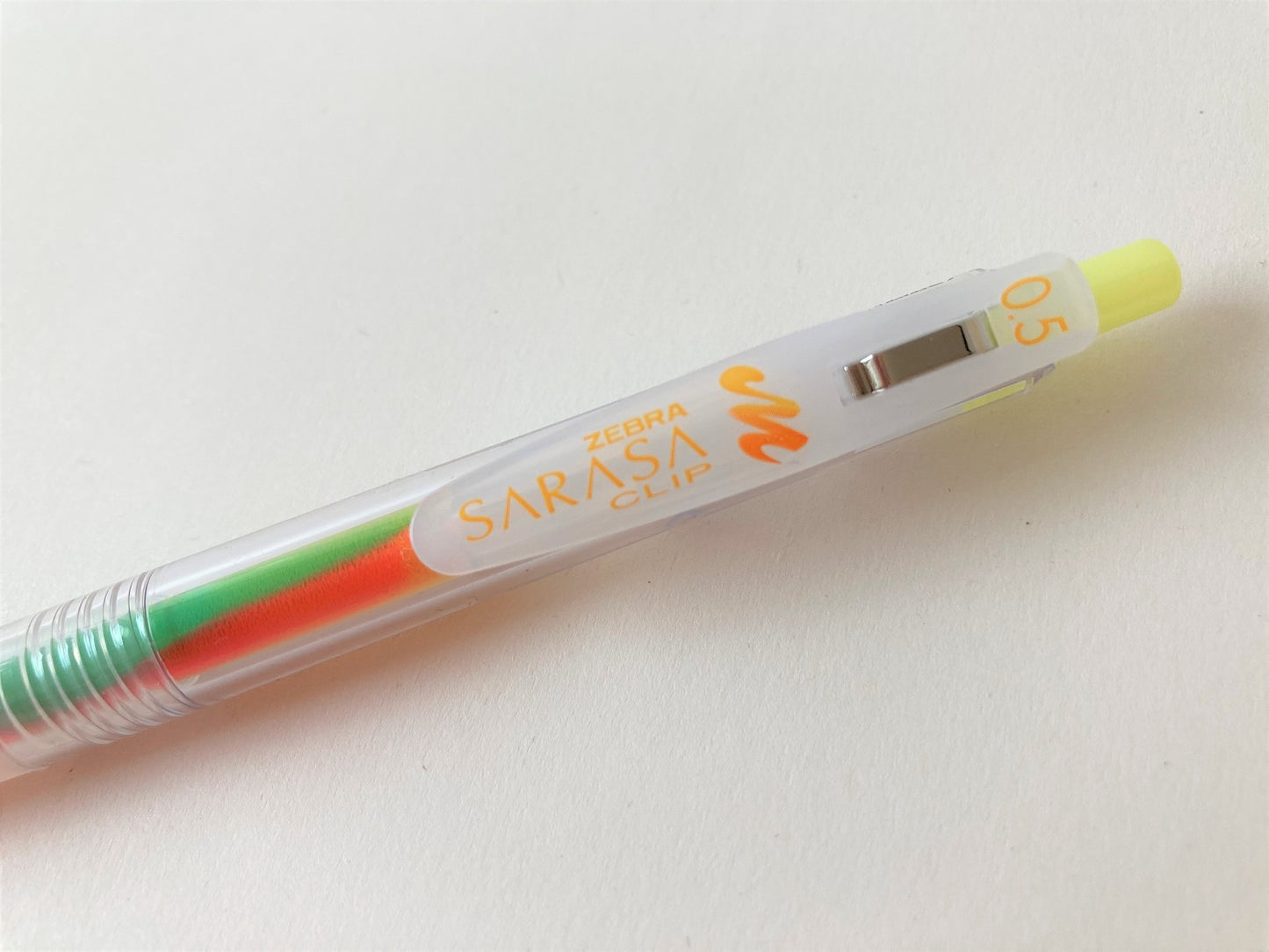 Zebra Sarasa Clip Pen Marble colors