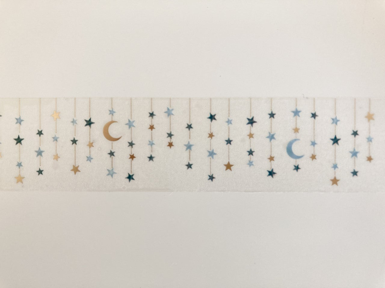 Cleartape 30mm Gullstempling Star Ornament