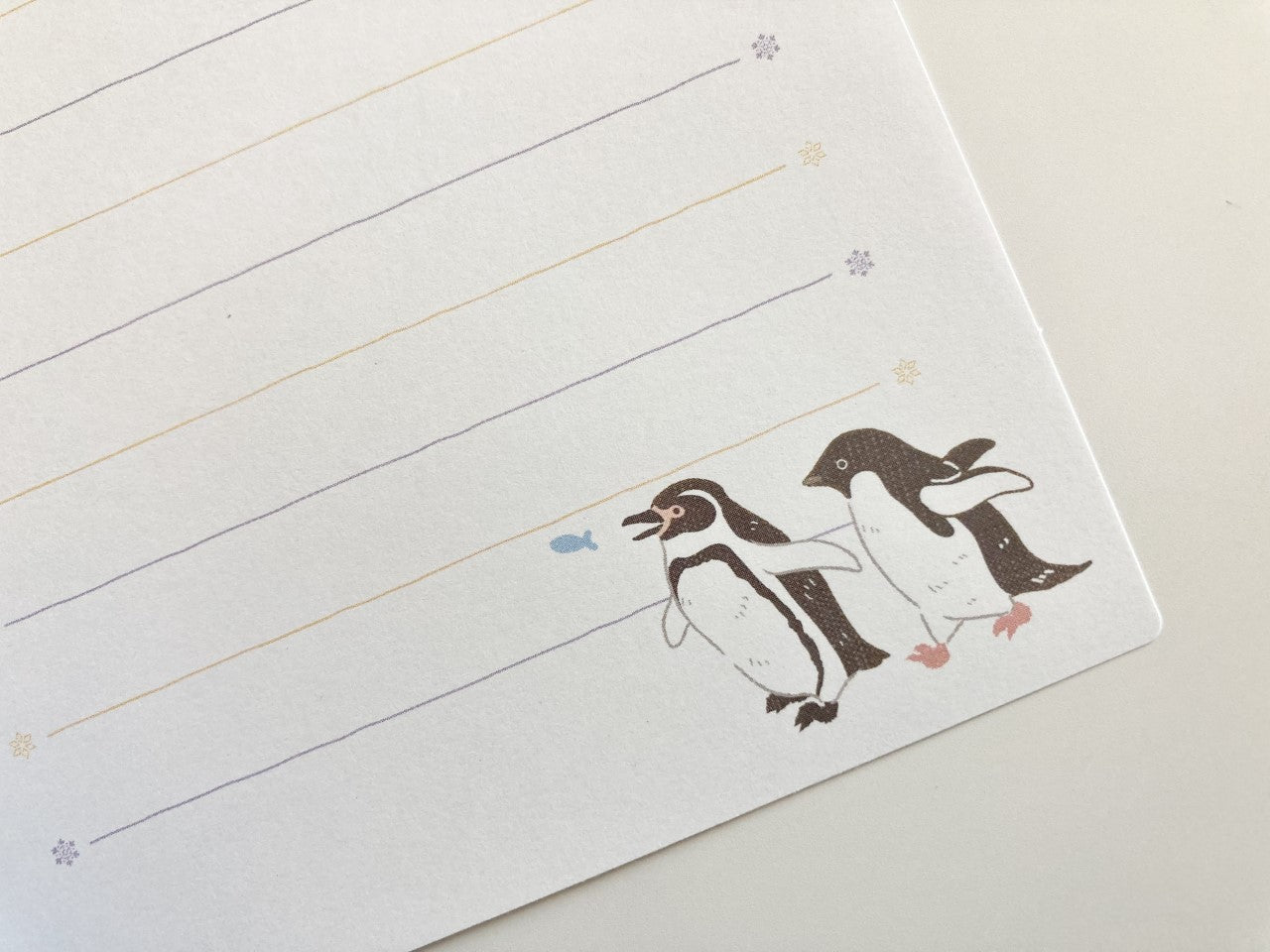 Die Cut Brevsett Pingvin