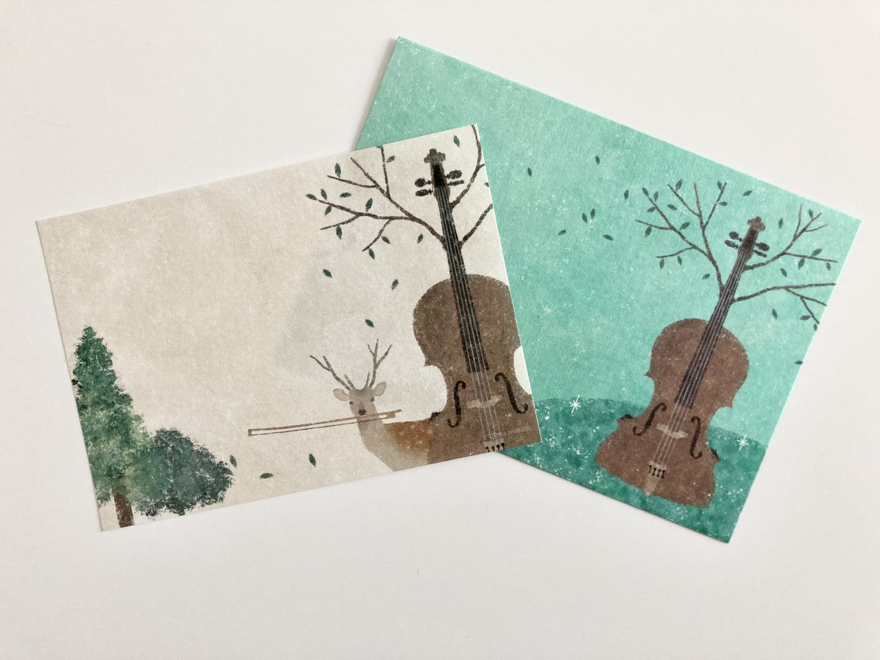 Brevsett Deer and Cello