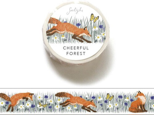 Washitape 15mm Cheerful Forest Fox