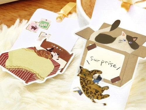 Cat Diary Stickers Yellow