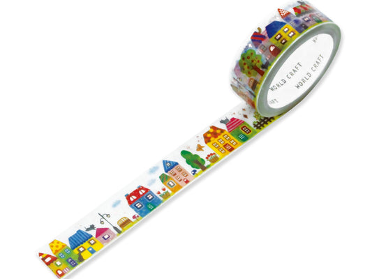 Washitape Landsby med Glitter