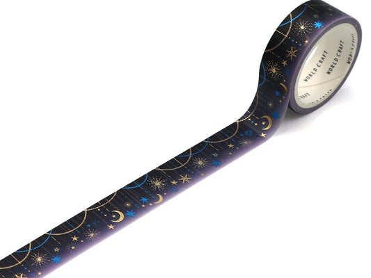 Washitape Star Garland med Glitter