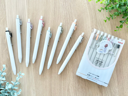 Uni-ball ONE Fika Color 8 set 0.38mm