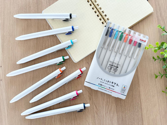 Uni-ball ONE 8 color set 0.38 mm