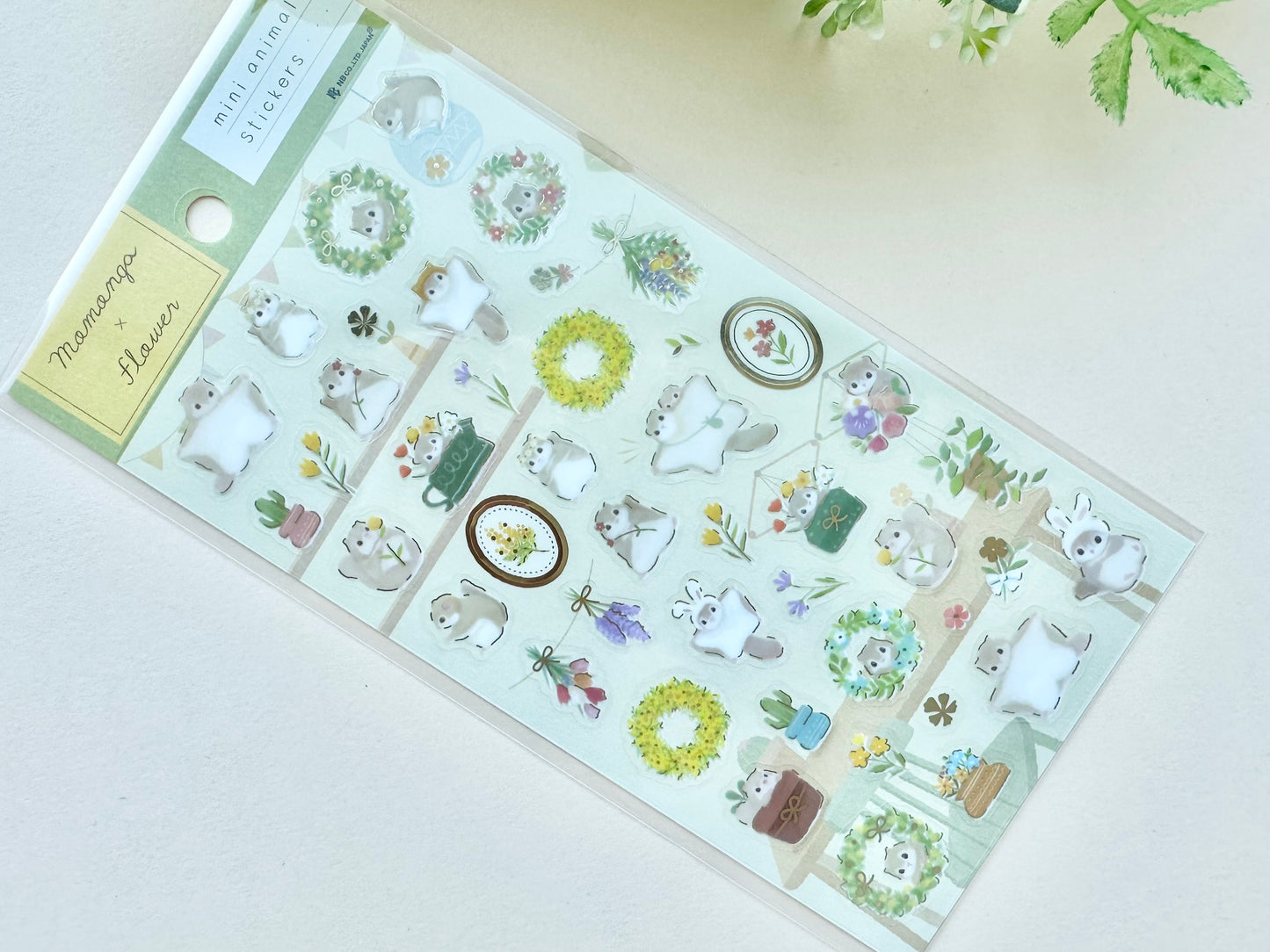 Klistermerker Flower and Momonga (Flygeekorn)