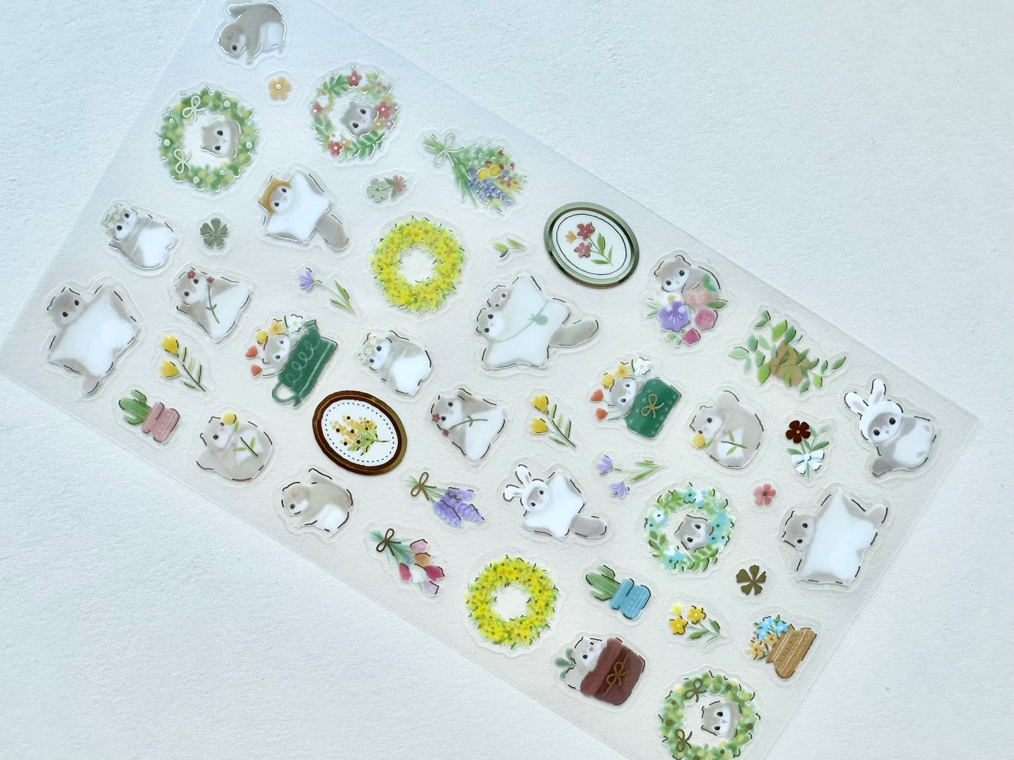 Klistermerker Flower and Momonga (Flygeekorn)