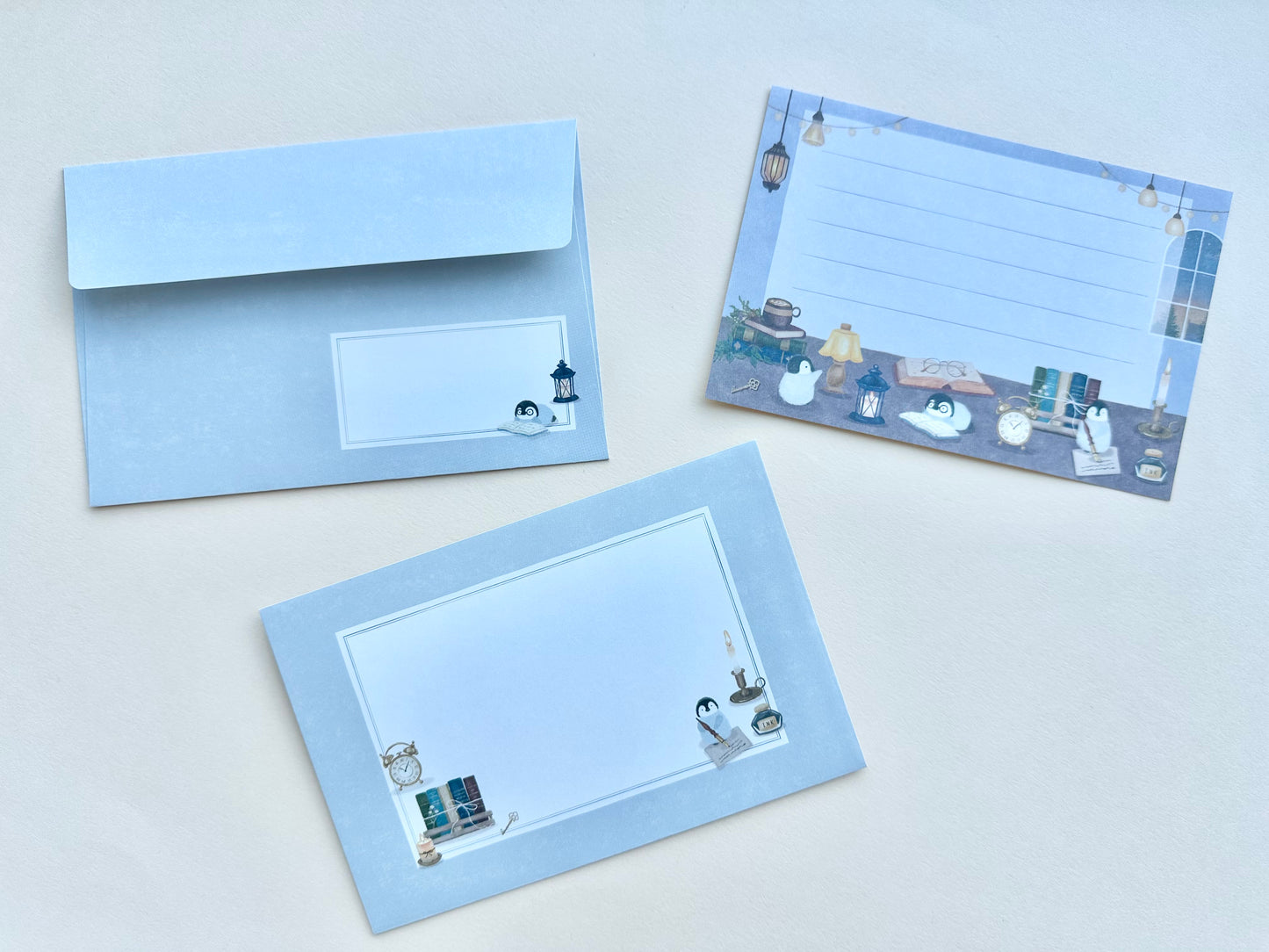 Brevsett Mattari Animals Night and Penguin