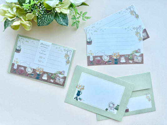 Brevsett Mattari Animals Flower and Momonga (Flygeekorn)