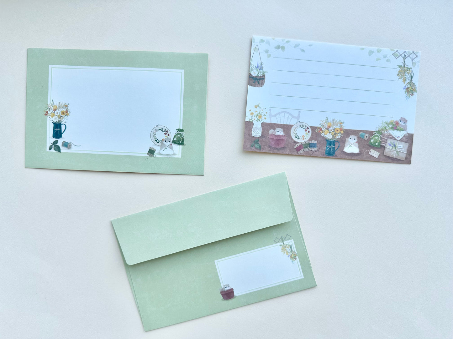 Brevsett Mattari Animals Flower and Momonga (Flygeekorn)