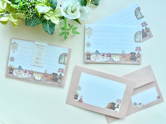 Brevsett Mattari Animals Room and Kitten