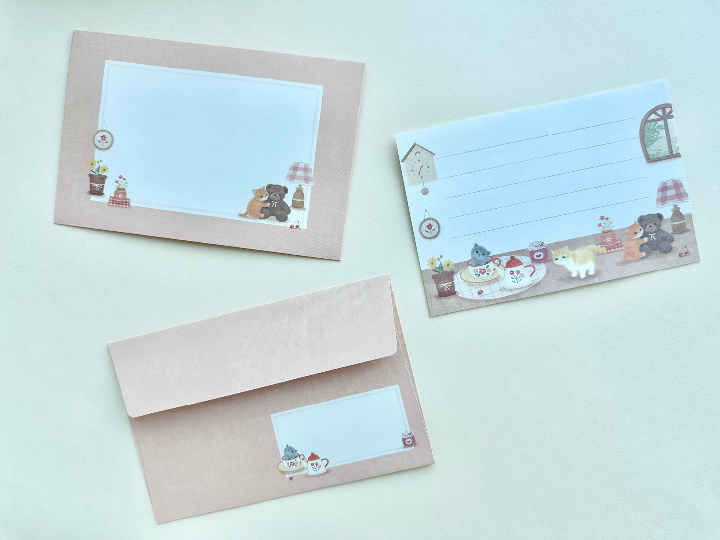 Brevsett Mattari Animals Room and Kitten